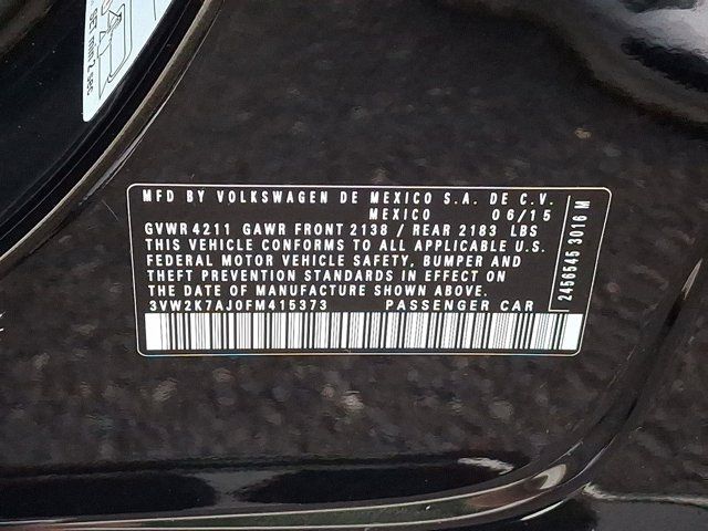 2015 Volkswagen Jetta Sedan 2.0L S w/Technology