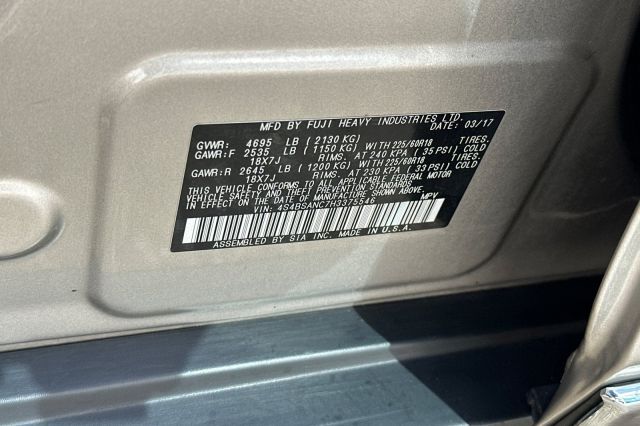 2017 Subaru Outback 2.5i