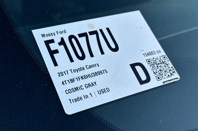 2017 Toyota Camry SE Pre-Owned