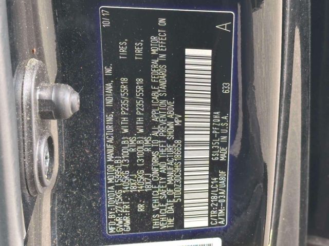 2017 Toyota Sienna XLE Premium AWD 7-Passenger (Natl)