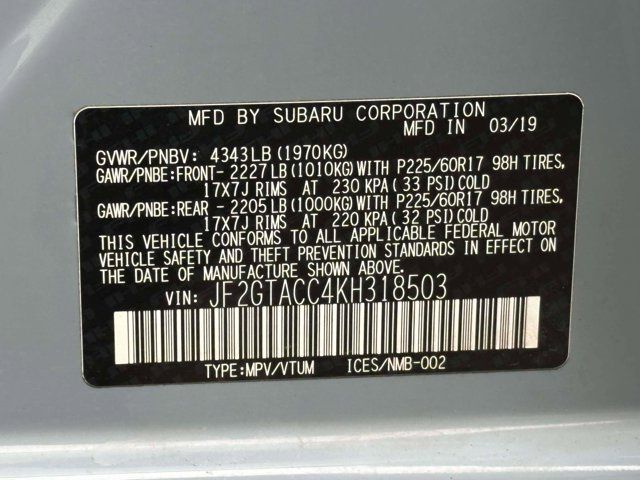 2019 Subaru Crosstrek Premium 2019 Subaru Crosstrek Premium