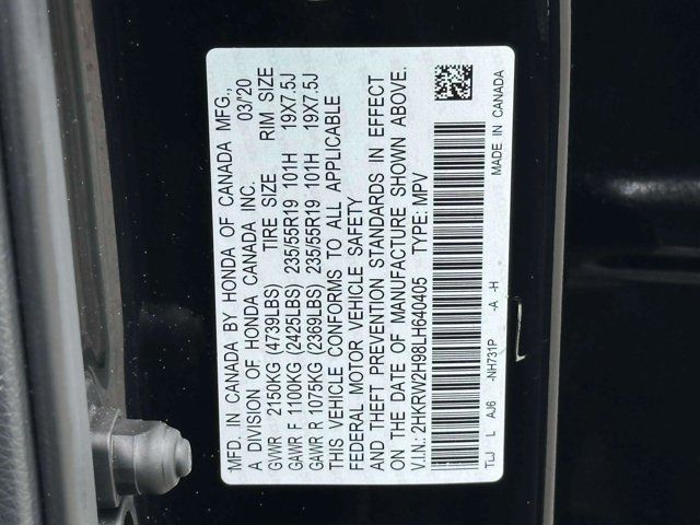 2020 Honda CR-V Touring 2020 Honda CR-V Touring