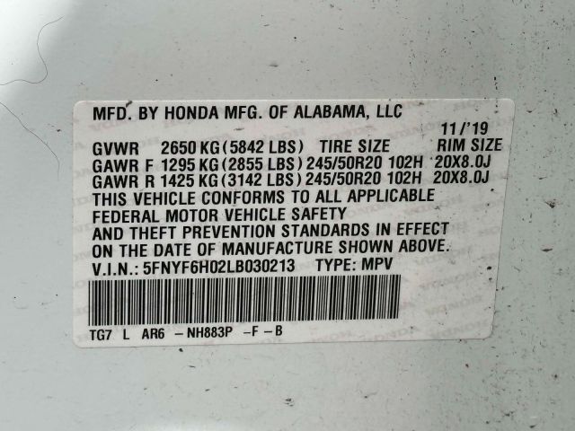 2020 Honda Pilot Elite AWD 2020 Honda Pilot Elite AWD