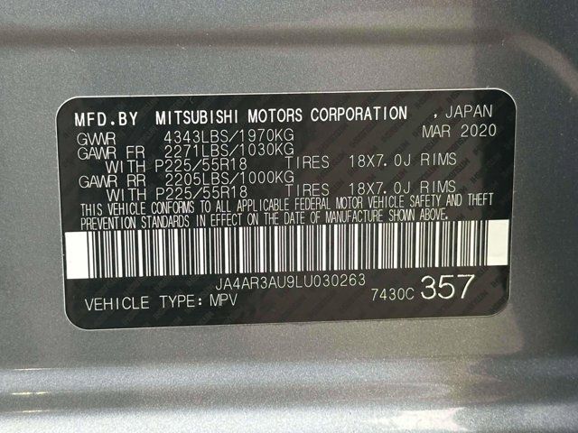 2020 Mitsubishi Outlander Sport ES 2.0 2020 Mitsubishi Outlander Sport ES 2.0