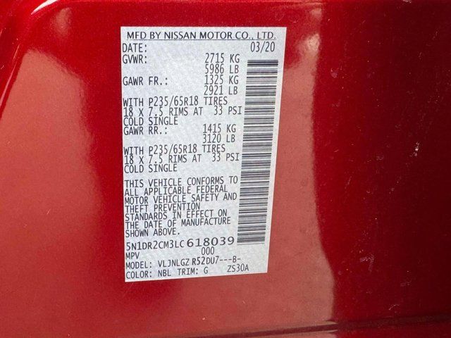 2020 Nissan Pathfinder SL 2020 Nissan Pathfinder SL