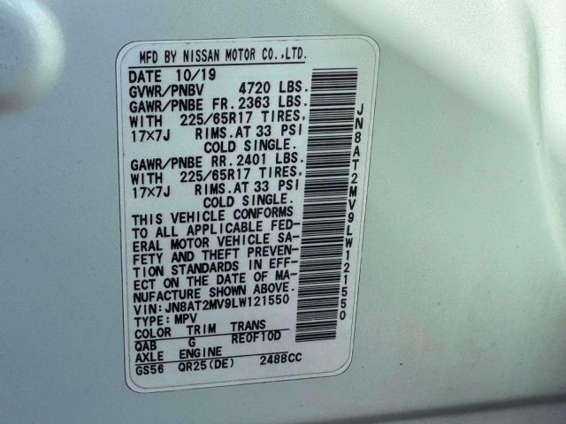 2020 Nissan Rogue AWD SV 2020 Nissan Rogue AWD SV