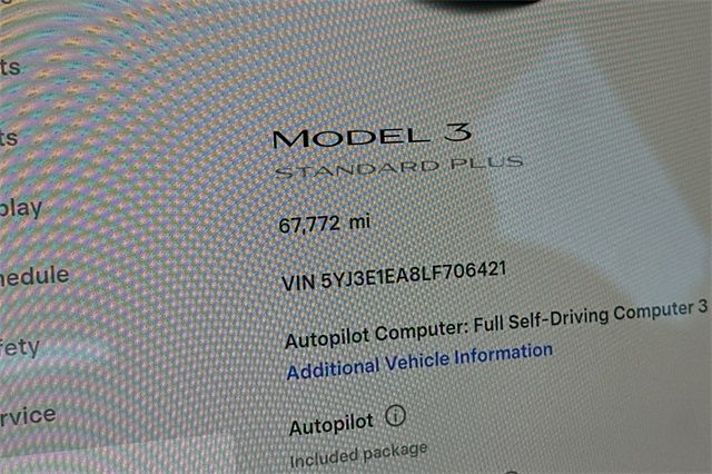 2020 Tesla Model 3 Standard Range Plus 2020 Tesla Model 3 Standard Range Plus
