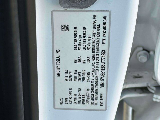 2020 Tesla Model 3 Long Range 2020 Tesla Model 3 Long Range