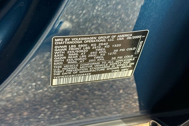 2020 Volkswagen Atlas Cross Sport 3.6L V6 SE w/Technology