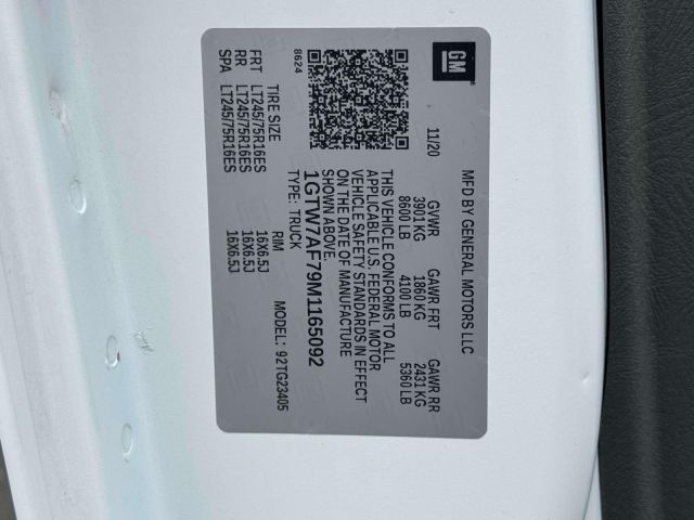 2021 GMC Savana Cargo Van RWD 2500 135 2021 GMC Savana Cargo Van RWD 2500 135