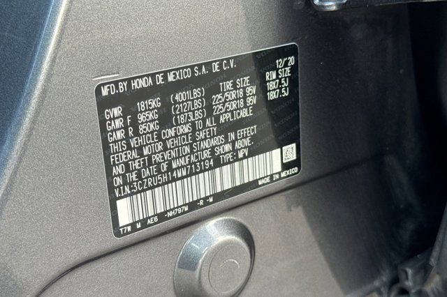 2021 Honda HR-V Sport Pre-Owned 2021 Honda HR-V Sport Pre-Owned