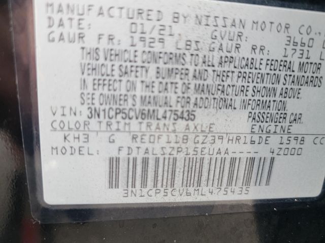 2021 Nissan Kicks SV FWD
