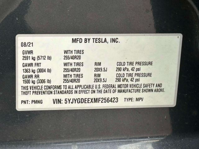 2021 Tesla Model Y Long Range AWD 2021 Tesla Model Y Long Range AWD