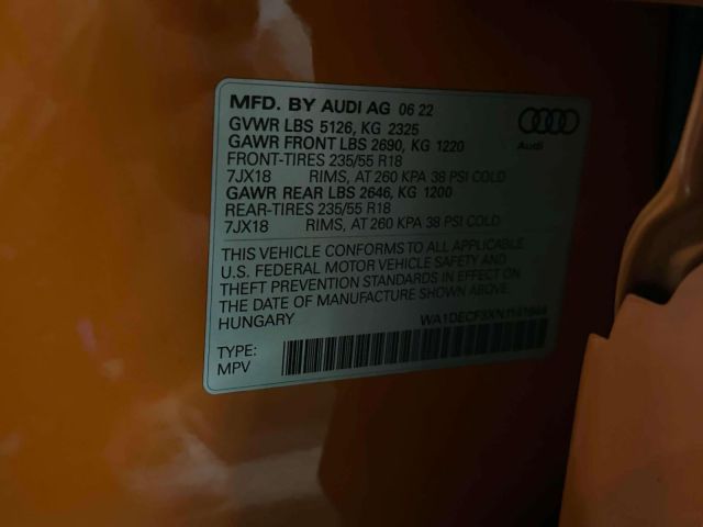 2022 Audi Q3 S line Premium 45 TFSI quattro
