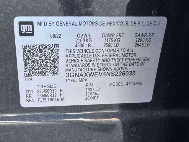 2022 Chevrolet Equinox AWD 4dr RS 2022 Chevrolet Equinox AWD 4dr RS