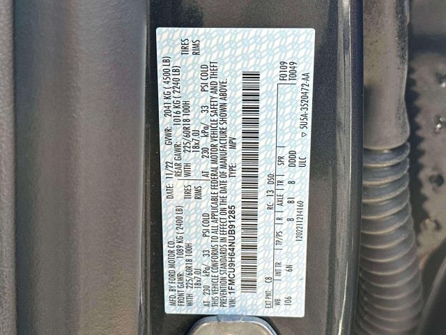 2022 Ford Escape SEL AWD