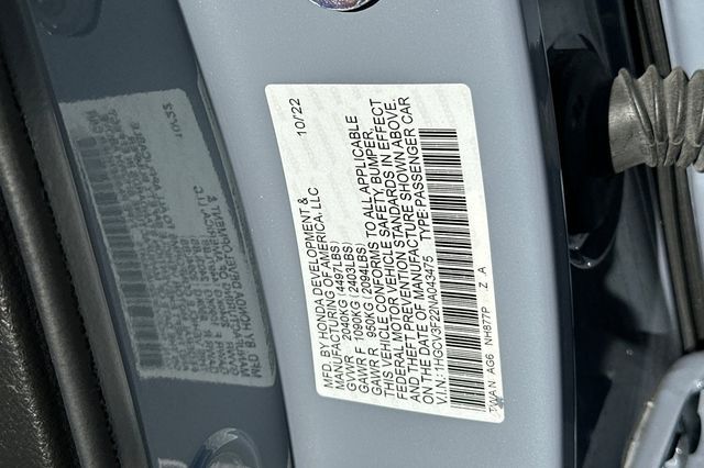 2022 Honda Accord Hybrid Sport