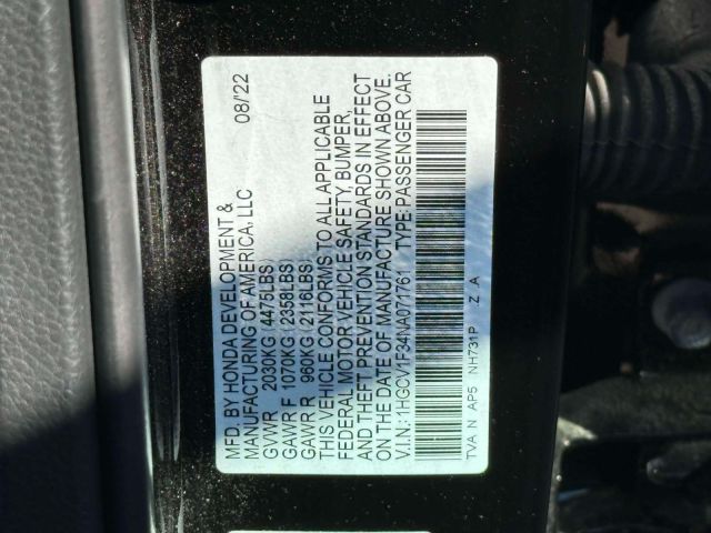 2022 Honda Accord Sedan Sport 1.5T CVT 2022 Honda Accord Sedan Sport 1.5T CVT