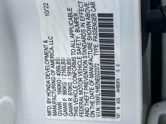 2022 Honda Civic Hatchback Sport Touring CVT