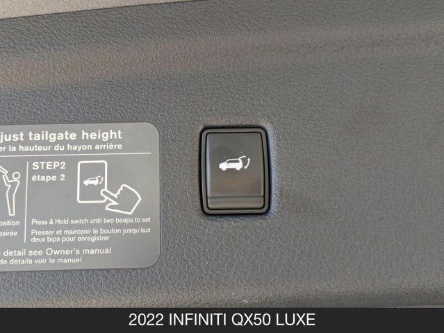 2022 INFINITI QX50 LUXE 2022 INFINITI QX50 LUXE