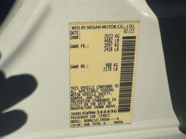 2022 Nissan Altima 2.5 SR 2022 Nissan Altima 2.5 SR