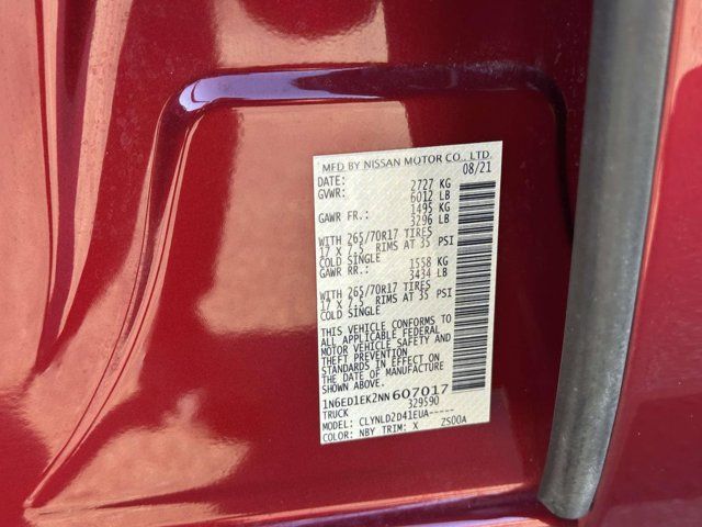 2022 Nissan Frontier PRO-4X 2022 Nissan Frontier PRO-4X