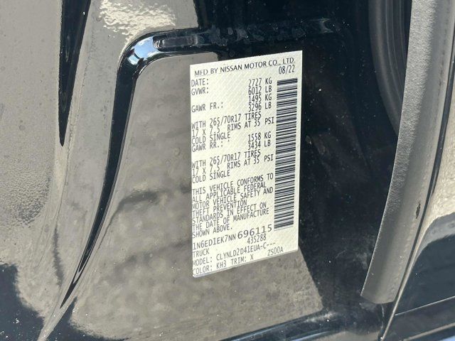 2022 Nissan Frontier PRO-4X
