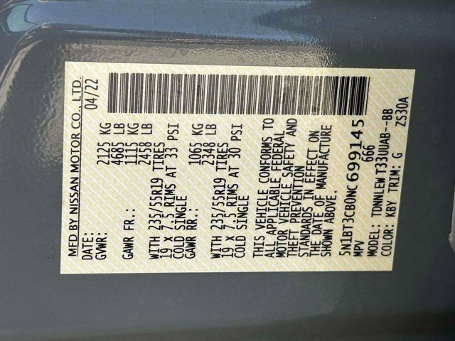 2022 Nissan Rogue SL 2022 Nissan Rogue SL