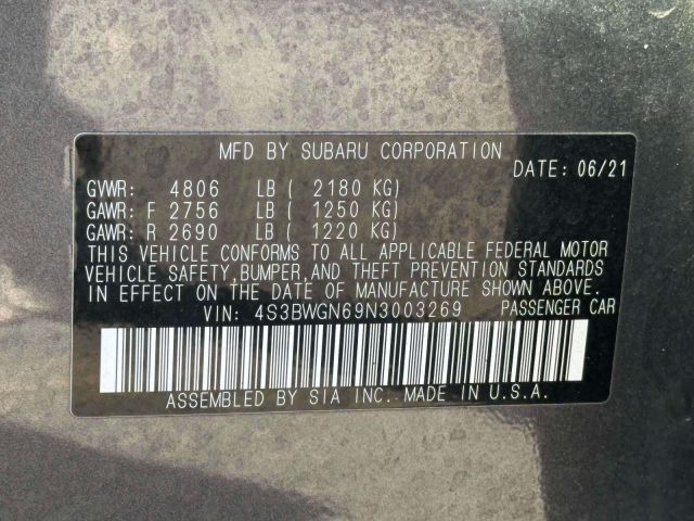 2022 Subaru Legacy Limited XT CVT 2022 Subaru Legacy Limited XT CVT