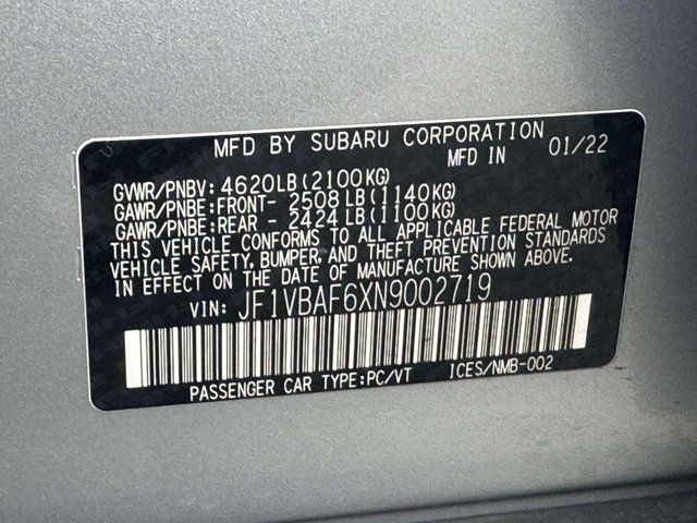 2022 Subaru WRX Premium 2022 Subaru WRX Premium