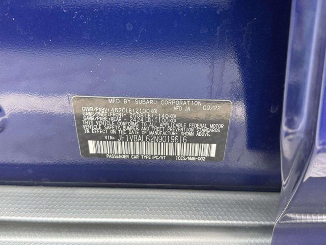 2022 Subaru WRX Limited 2022 Subaru WRX Limited