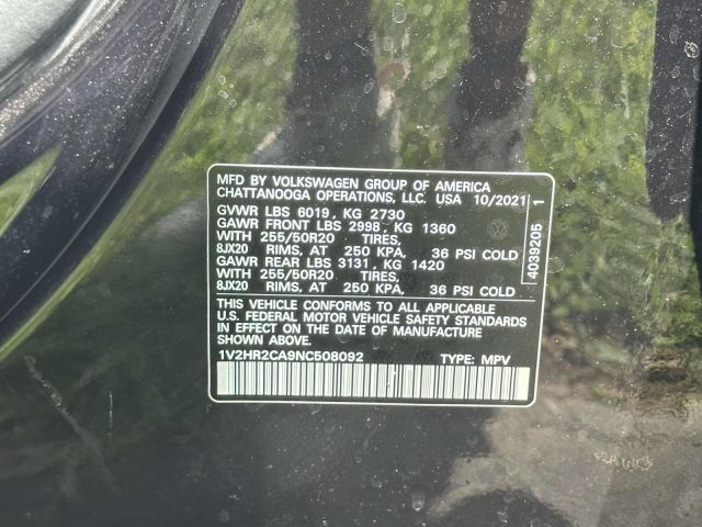 2022 Volkswagen Atlas 3.6L V6 SE w/Technology 4MOTION