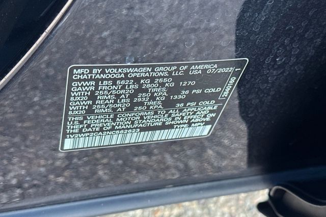 2022 Volkswagen Atlas 2.0T SE w/Technology 2022 Volkswagen Atlas 2.0T SE w/Technology