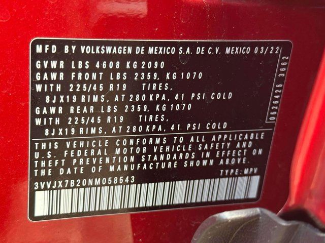 2022 Volkswagen Taos SEL 2022 Volkswagen Taos SEL