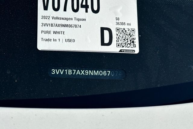 2022 Volkswagen Tiguan 2.0T S 2022 Volkswagen Tiguan 2.0T S