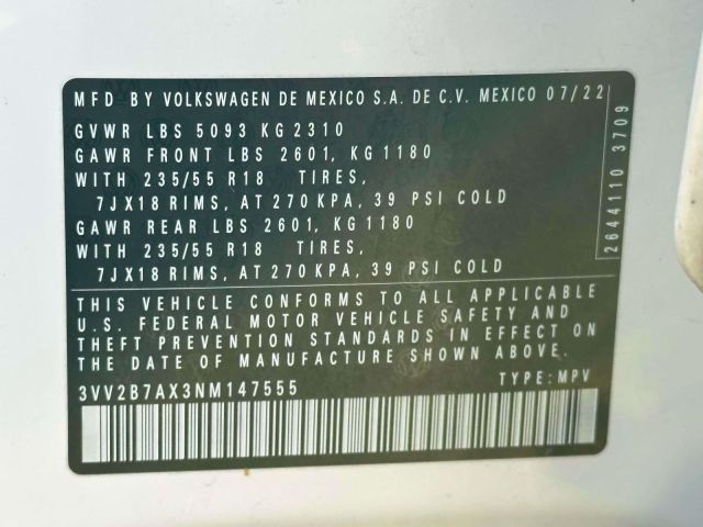 2022 Volkswagen Tiguan 2.0T SE 4MOTION 2022 Volkswagen Tiguan 2.0T SE 4MOTION