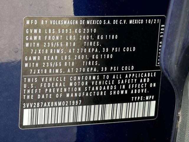 2022 Volkswagen Tiguan SE 2022 Volkswagen Tiguan SE