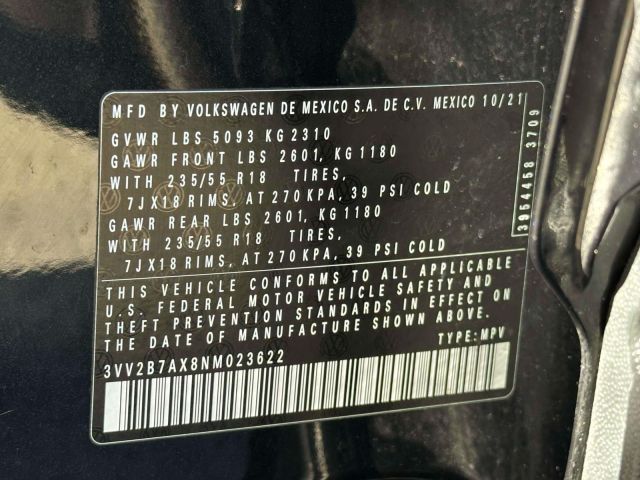 2022 Volkswagen Tiguan 2.0T SE 4MOTION