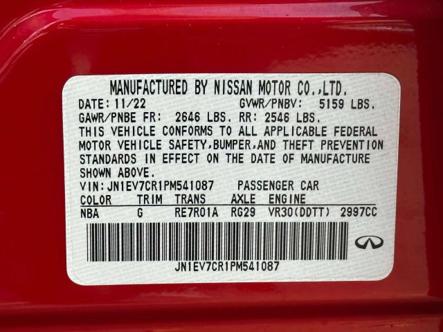 2023 INFINITI Q50 SENSORY AWD 2023 INFINITI Q50 SENSORY AWD