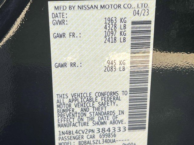 2023 Nissan Altima 2.5 SR