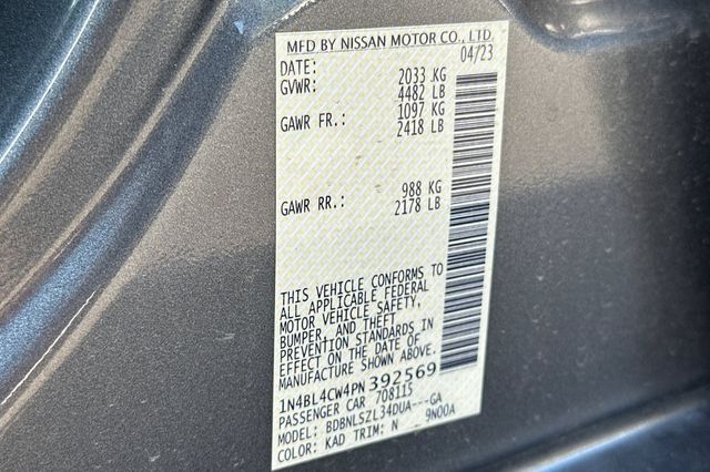 2023 Nissan Altima 2.5 SR 2023 Nissan Altima 2.5 SR