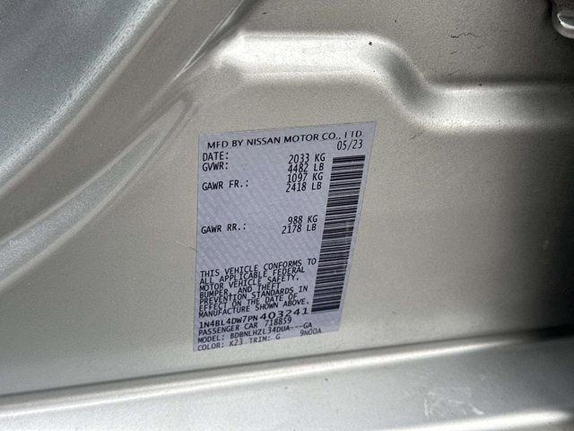 2023 Nissan Altima 2.5 SV 2023 Nissan Altima 2.5 SV