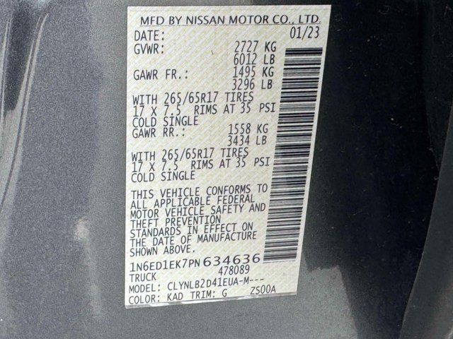 2023 Nissan Frontier SV 2023 Nissan Frontier SV