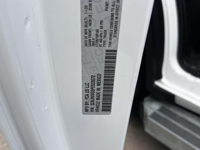 2023 Ram ProMaster Cargo Van 2500 Low Roof 136 WB