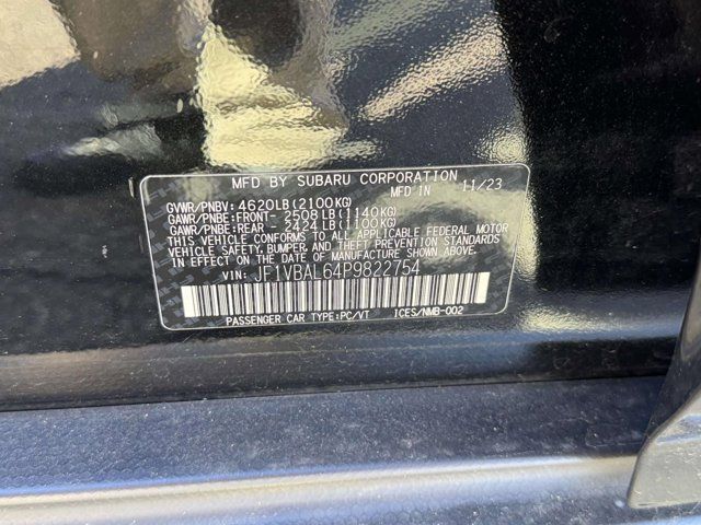 2023 Subaru WRX Limited 2023 Subaru WRX Limited