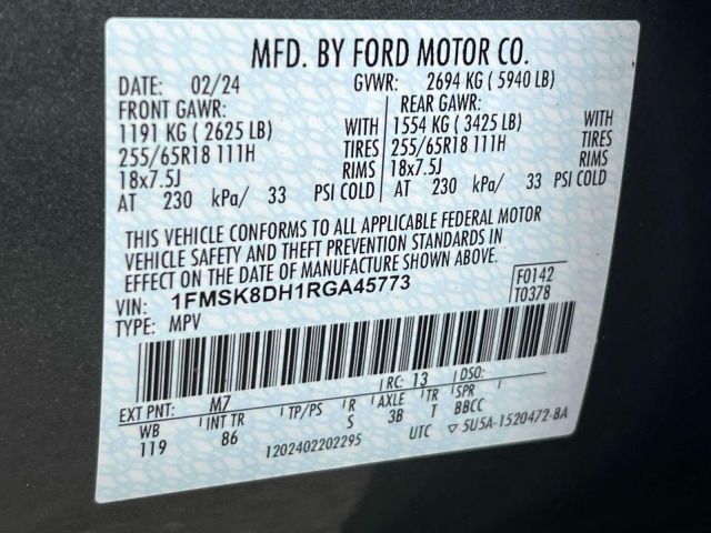2024 Ford Explorer XLT 4WD