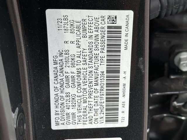2024 Honda Civic Sedan Touring CVT