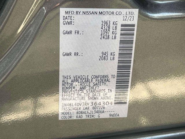 2024 Nissan Altima 2.5 SV