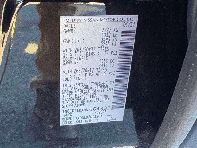 2024 Nissan Frontier PRO-4X 2024 Nissan Frontier PRO-4X