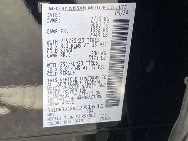 2024 Nissan Pathfinder Platinum